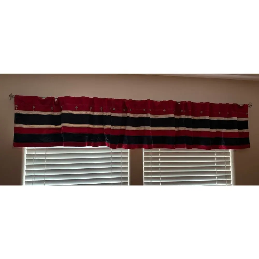 Nautica Red White Blue Window Valance Set of 3